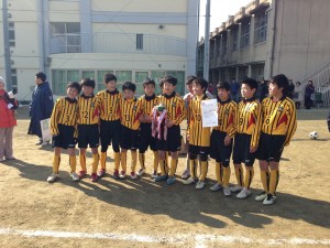 サッカー部 枚方 交野１年生大会 優勝 東海大学付属大阪仰星高等学校中等部 高等学校